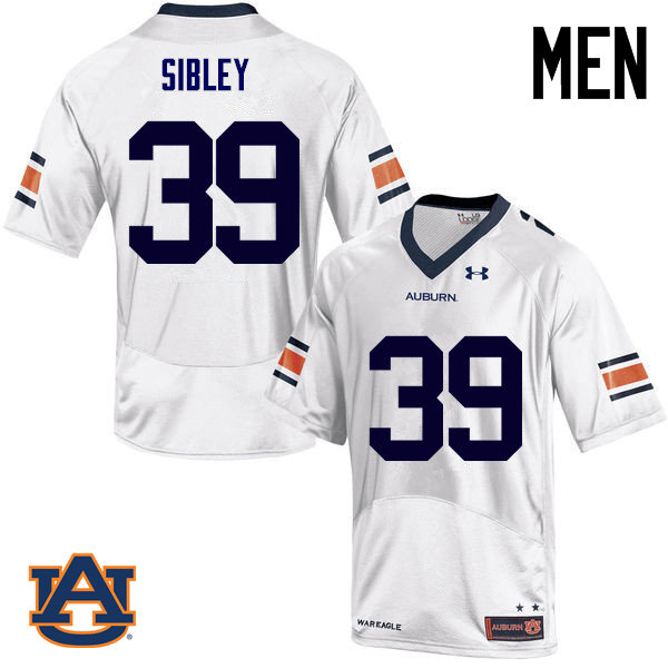 Men Auburn Tigers #39 Conner Sibley College Football Jerseys Sale-White